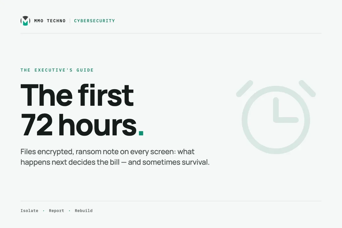 Ransomware: the first 72 hours