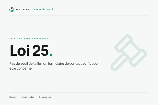 Loi 25 : le guide pratique pour dirigeants de PME